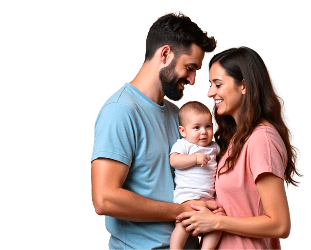 Familia cuidando su salud